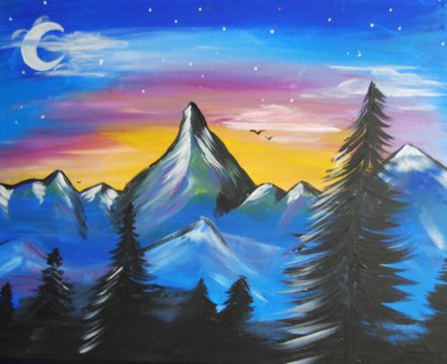 mountain-dusk-painting